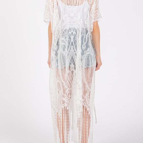 White Lace Cover-up - Picture 3 of 3